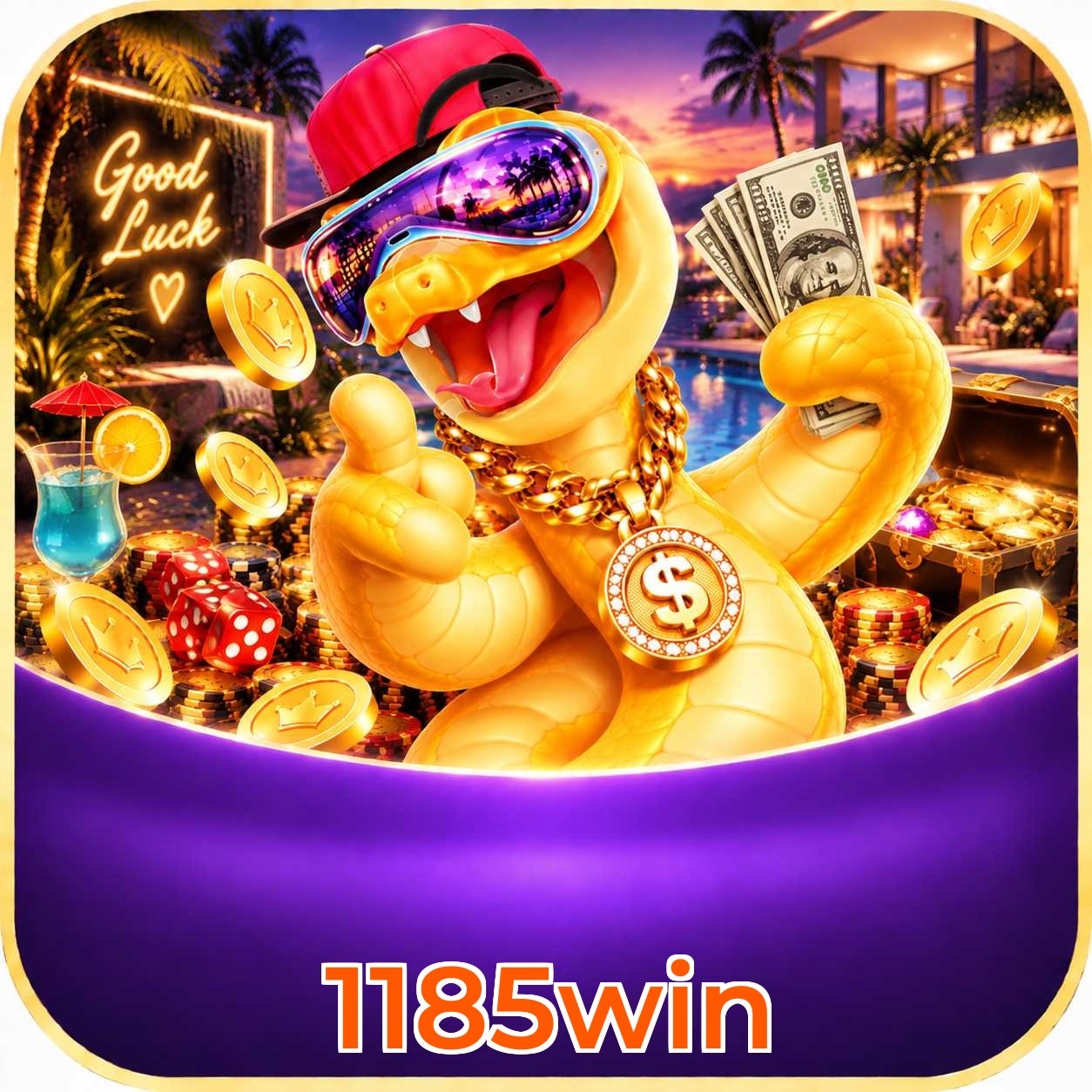 Página oficial da 1185win no Facebook com promoções e suporte